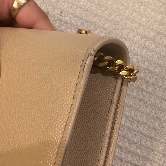 NUDE✨YSL BAG GRAIN DE POUDRE SAINT LAURENT KATE MEDIUM CROSSBODY SHOULDER BAG - Picture 6 of 16